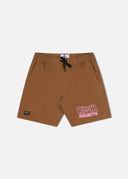 BLOWN DAILY RIDE SHORT : BROWN PINK