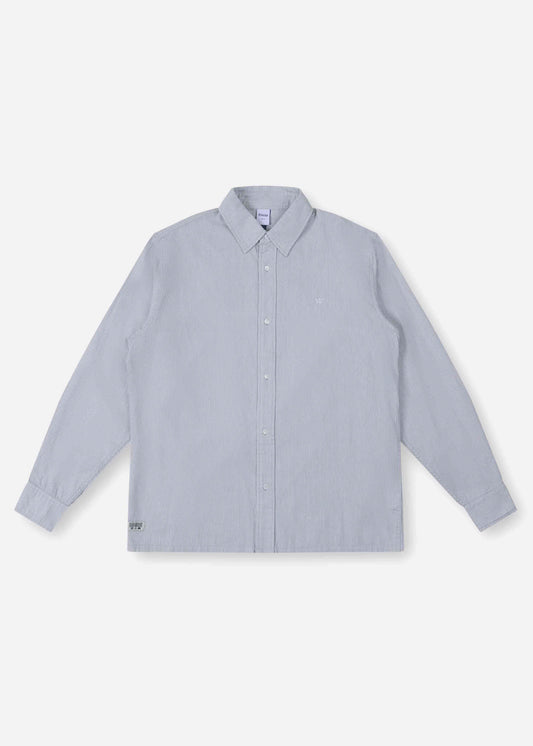 VV STRIPE LS SHIRT : GREY WHITE