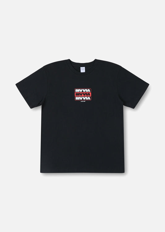 STACKED T-SHIRT : BLACK